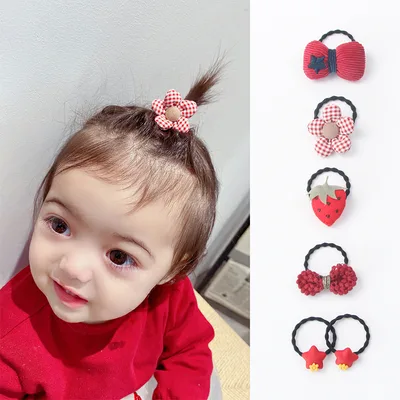 Huang Xiaoniu Baby''s Rubber Band Doesn''t Hurt Her Hair 4Style - Shop at LoveMi