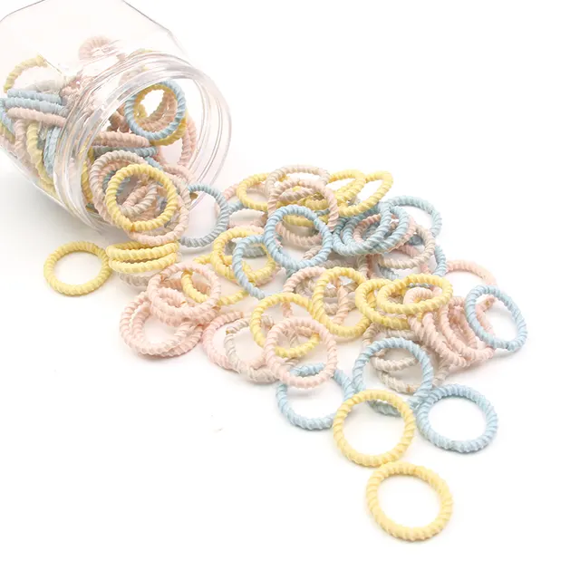 Huang Xiaoniu Baby Rubber Band Non Disposable Plus Small Female Baby Does Not Hurt The Hair Rope Tie Pull Small Hair Ring Hair Accessories 5 Color - Shop at LoveMi