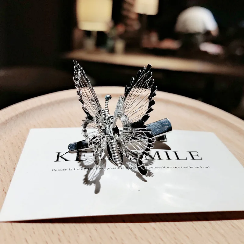 Mori Girl's Moving Butterfly Hairpin Headdress Silver - Shop at LoveMi