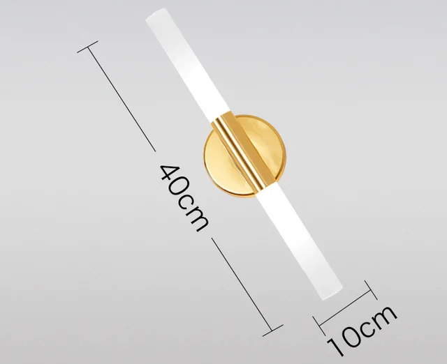 Modern Metal Tube Pipe Up Down LED Wall Lamps Gold - Shop at LoveMi