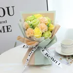 Holding Flowers Green