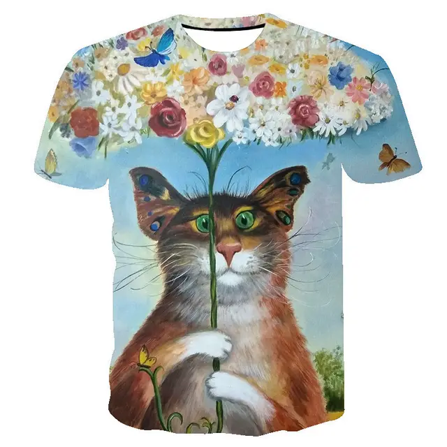 Summer Short Sleeved Digital Printing Fashion T Shirt Awtx003 - Shop at LoveMi