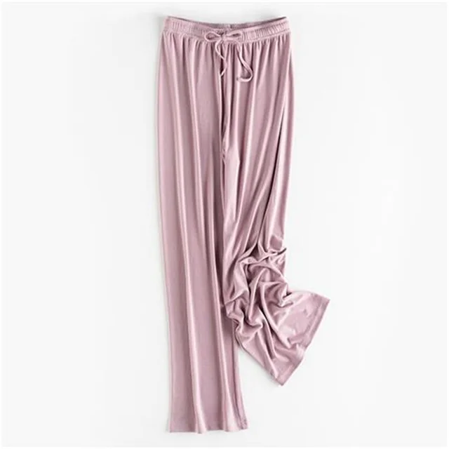 Knit Pants Were Thin And High waisted Korean Pants Drape Feeling Pink - Shop at LoveMi