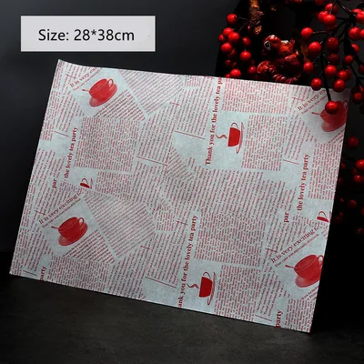 Baking Dinner Plate Cake Bento Box Pad Paper Large Rectangular Coffee Pad P - Shop at LoveMi