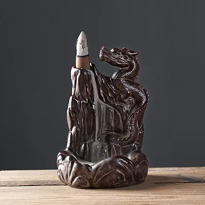 Backflow Incense Burner Ceramic Creative Ornaments Ceramic Ornaments - Shop at LoveMi