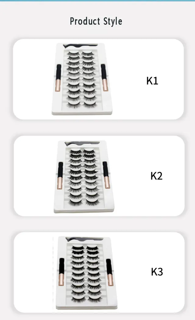 Magnetic Eyelash Liquid Eyeliner Set K1 - Shop at LoveMi