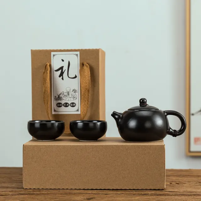 Creative Gift Tea Set For Opening Activities Black - Shop at LoveMi