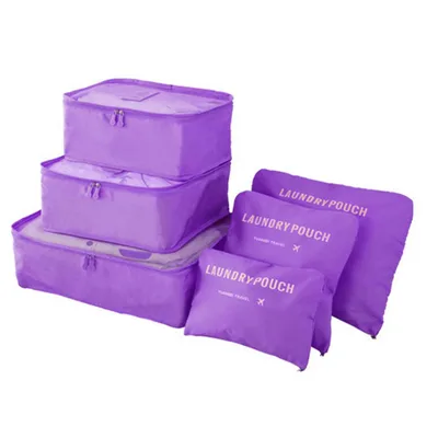 Travel Storage Bag Set For Clothes Purple - Shop at LoveMi