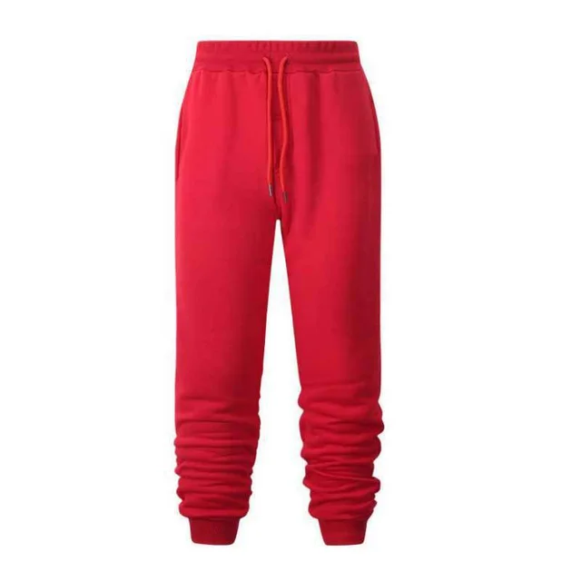 Fashion Spring And Autumn Plus Size Casual Sports Trousers Jogging Pants Red - Shop at LoveMi