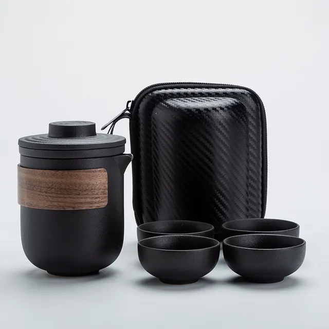 Ceramic Quick Off Cup One Pot, Two Cups And Four Cups Set Gift Custom - Shop at LoveMi