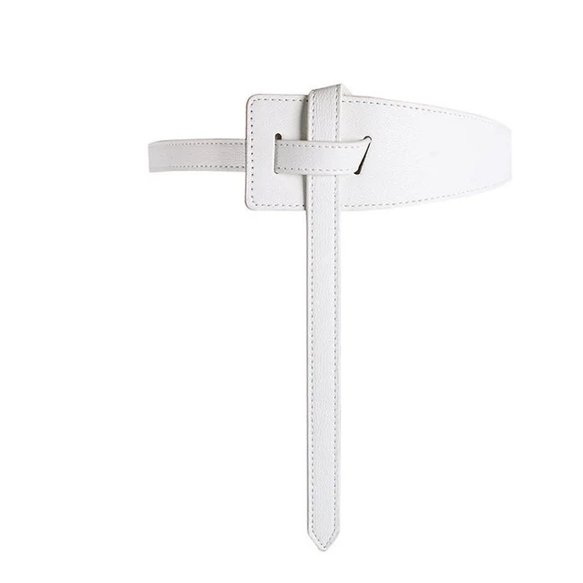 Small Design Complex Simple Hourglass Design Ladies Girdle Belt White - Shop at LoveMi