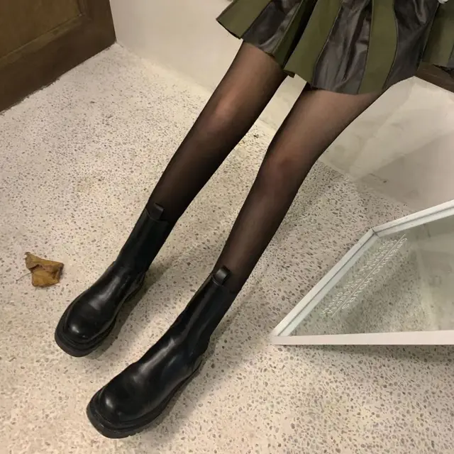 Sexy Black Stockings Women Spring And Autumn Foreign Style All Match Pantyhose Outer Wear Tight Fitting Solid Color Inner Wear Anti Hook Silk Leggi... - Shop at LoveMi