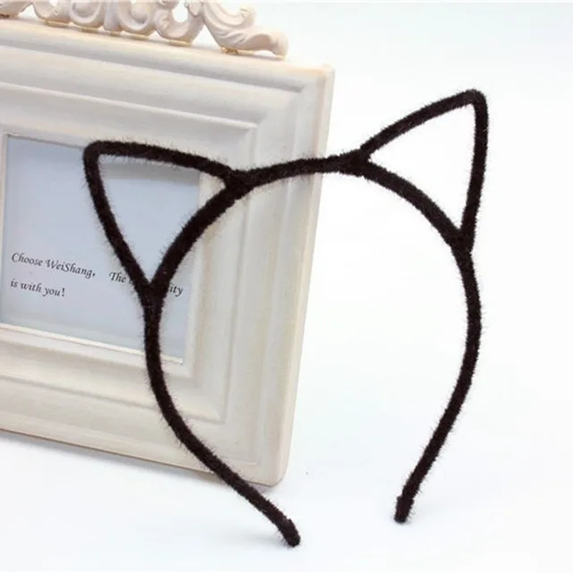 Cute Cat Ear Headband Korea Super Cute Sweet Small Fresh Hairpin Headband Adult Headwear Face Wash Headband Black - Shop at LoveMi