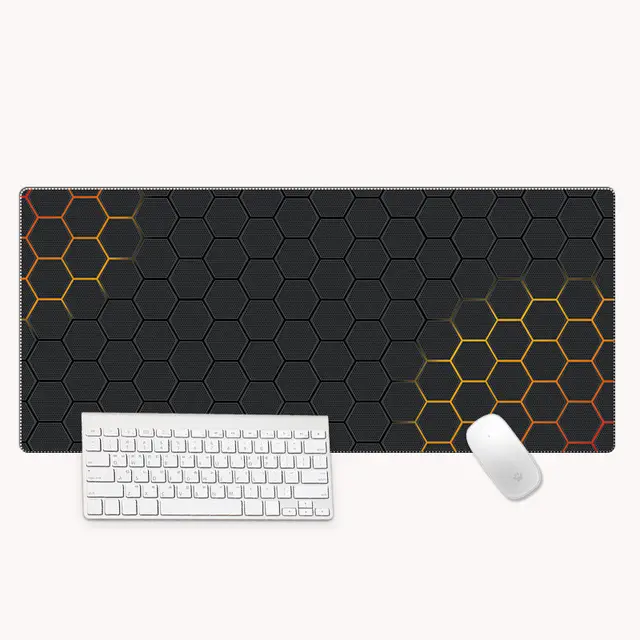 Oversized Thickened Precision Seaming Computer Desk Mat Yellow - Shop at LoveMi