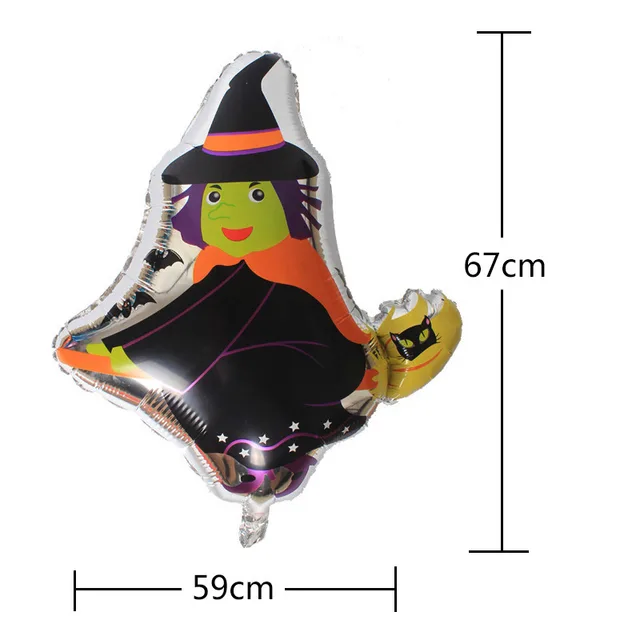 Halloween Balloon Decorations For Kindergarten Layout Props Shopping Mall Haunted House Party Party Background Wall Dress Up Wizard - Shop at LoveMi