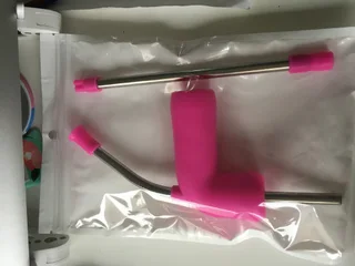 Beer Snorkel Straw Beer Bong Funnel Slammer Double Snorkel Drinking Beer Bar Tools Festivals Party Dispenser Beer Brewing - Rose Red