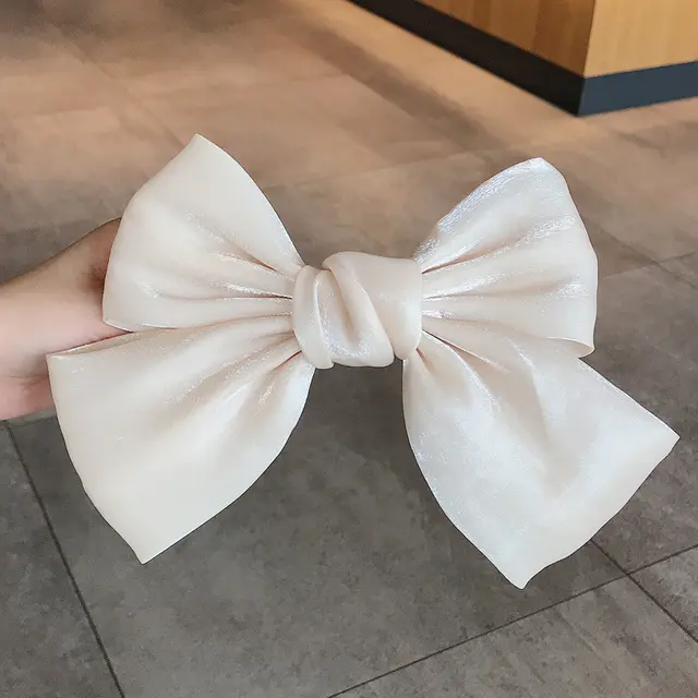French Pearl Satin Bow Hairpin - Shop at LoveMi