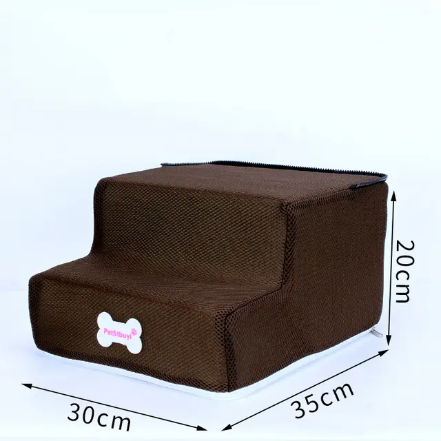 Sale Dog Stairs Pet Climbing Ladder Sponge Steps Small Dog Teddy On The Sofa Bed Climbing Ladder Can Be Customized Mesh 2 - Shop at LoveMi