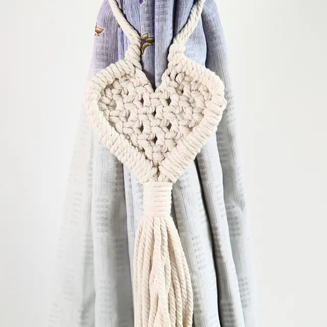 Cotton Rope Hand Woven Curtain Door Curtain Straps Bohemian Decorative Curtain Straps White C - Shop at LoveMi