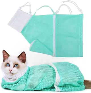 Washing Cat Bag, Cat Bathing Artifact, Beauty Tool - Blue