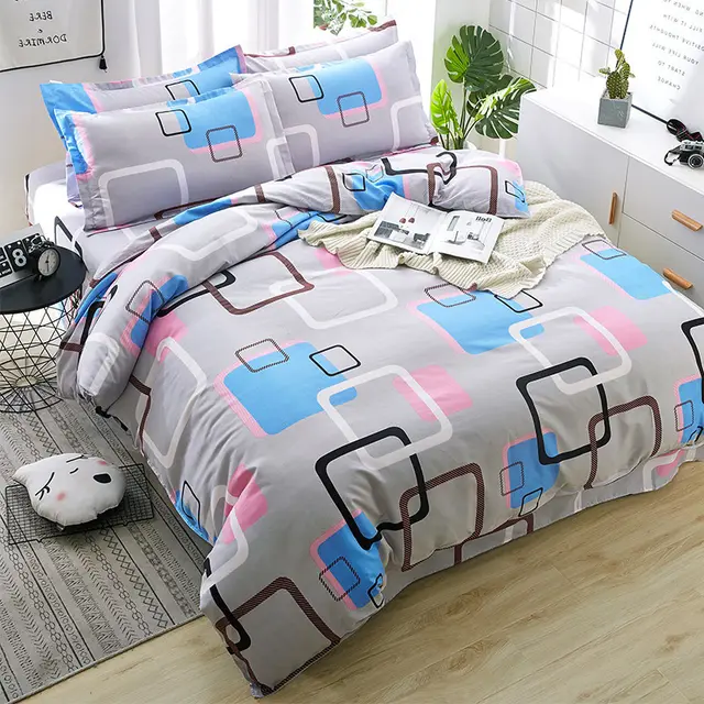 Household Brushed Bed Sheet And Duvet Cover Set P - Shop at LoveMi