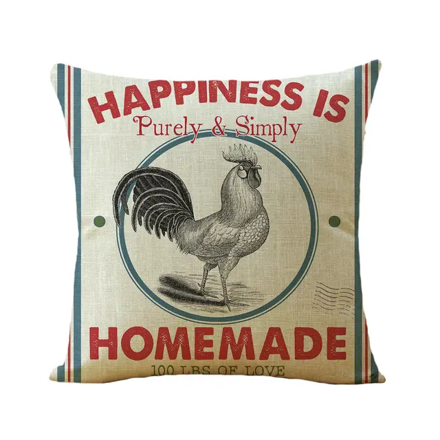 American Farm Style Car Sofa Linen Pillow 4 Style - Shop at LoveMi