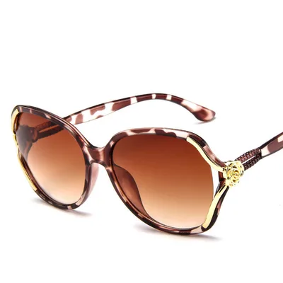 Ladies Sunglasses European and American Flower Sunglasses Tofu Tea Chips - Shop at LoveMi