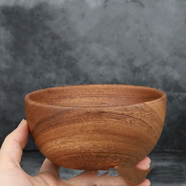 Unpainted And Wax Free Wooden Bowl C - Shop at LoveMi