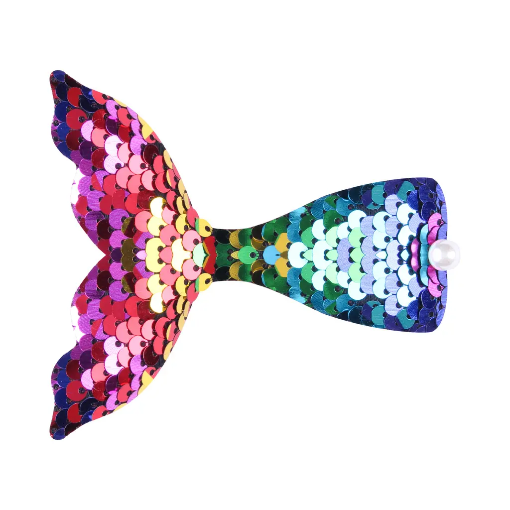 Cute Children Cartoon Flip Sequin Duckbill Clip - Colourful