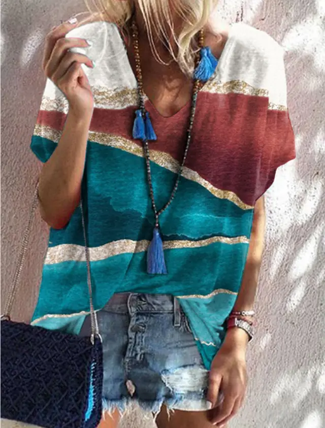 Summer Tie dye Women's Bat Sleeve Top - Shop at LoveMi