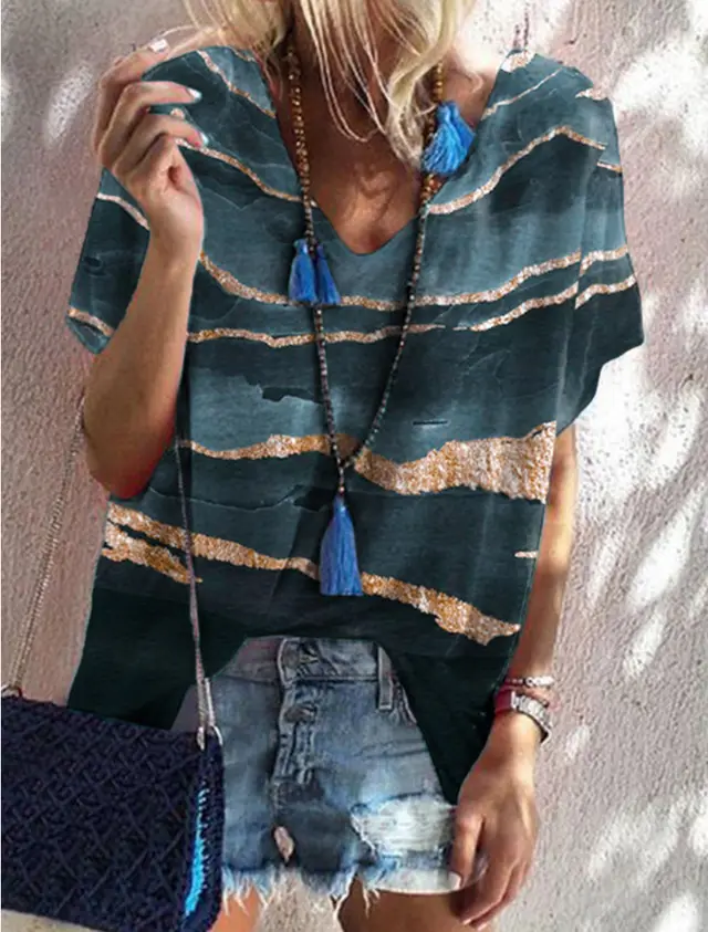 Summer Tie dye Women's Bat Sleeve Top - Shop at LoveMi