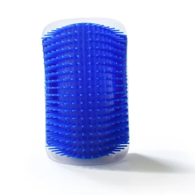 The Cat Rubs The Face With The Corner Of The Wall And Tickles The Pet Massage Hair Comb Needle Comb With Catnip Blue - Shop at LoveMi