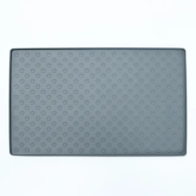 Spot Pet Mat, Waterproof And Easy To Clean Silicone Dog Mat, Cat Mat, Square Pet Placemat, Pet Supplies Grey - Shop at LoveMi