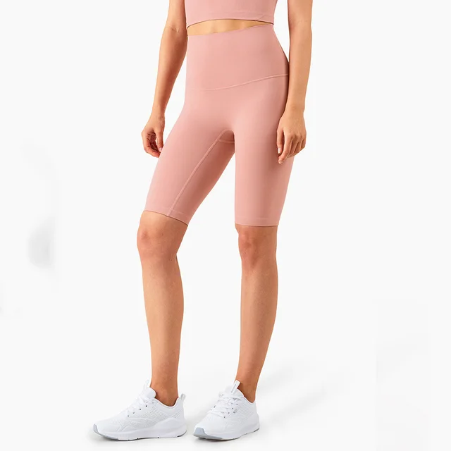 New Cross Border High Waist Peach Hip Nude Yoga Pants Pink - Shop at LoveMi