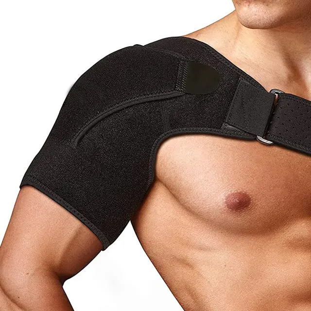 Sports Shoulder Strap Compression Shoulder Pad Adjustable Shoulder Strap Black - Shop at LoveMi