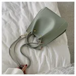 Temperament Big Bags Women's Autumn New Bags Wild Fashion Messenger Mother And Child Bag Simple Single Shoulder Bag - Green