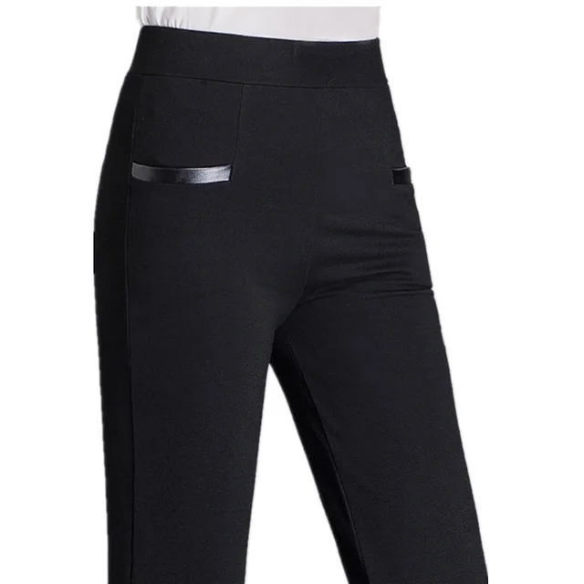 Women's Plus Size Elastic Casual Outer Wear Leggings Black - Shop at LoveMi