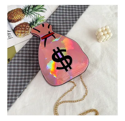 Funny Personality Embroidered Money Bag Messenger Bag Red - Shop at LoveMi