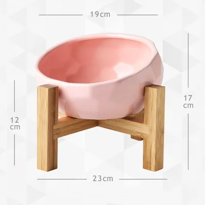 Ceramic Cat Food Bowl Protects The Cervical Spine 2Style - Shop at LoveMi