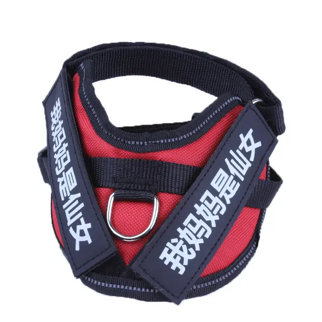 Personalize Dog Harness Dog Name Red Chest Strap - Shop at LoveMi