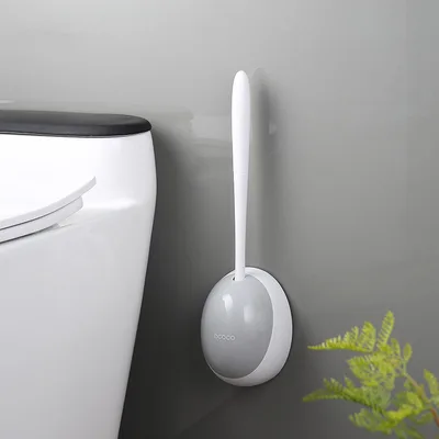 Household Wall Mounted Toilet Brush Nordic Gray - Shop at LoveMi