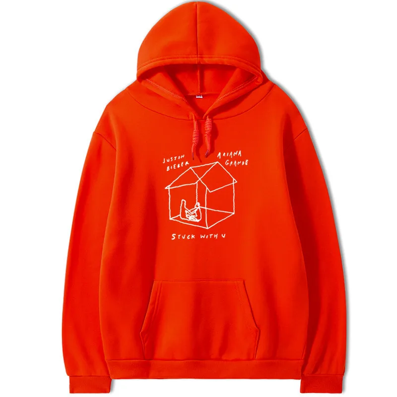 Hoodie Plus Fleece Loose Coat Men's Hip-hop Top - Red