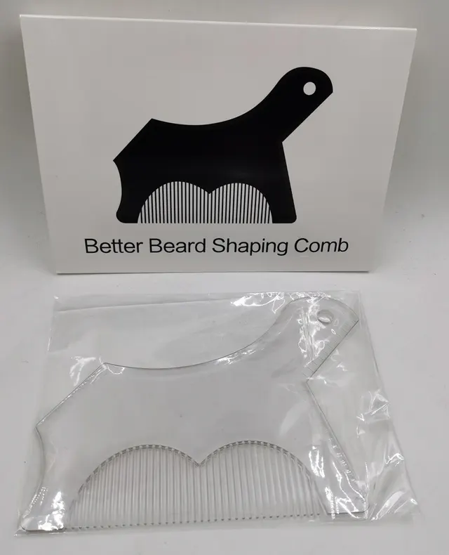 Beard Knife Companion No. 10 Beard Styling Ruler Beard Styling Comb Transparent Color - Shop at LoveMi