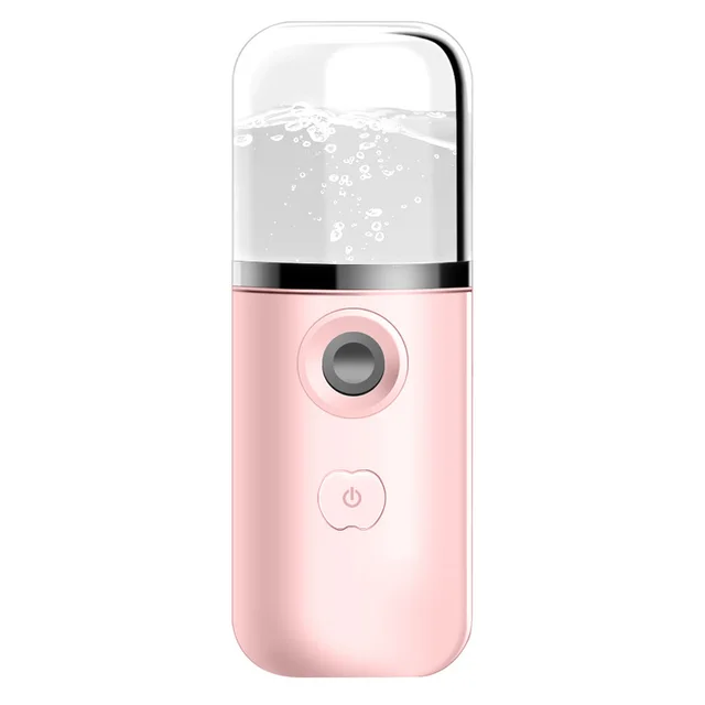 Household Handheld Face Care Beauty Spray Device Usb Nano Steaming Face Device Charging Humidifier Pink - Shop at LoveMi