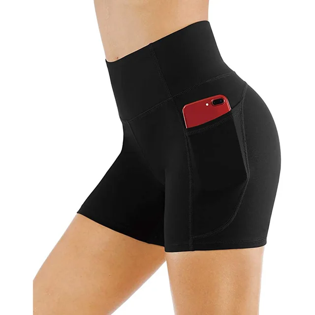New Ladies Shorts Yoga Fitness Sports Running Tights Black - Shop at LoveMi