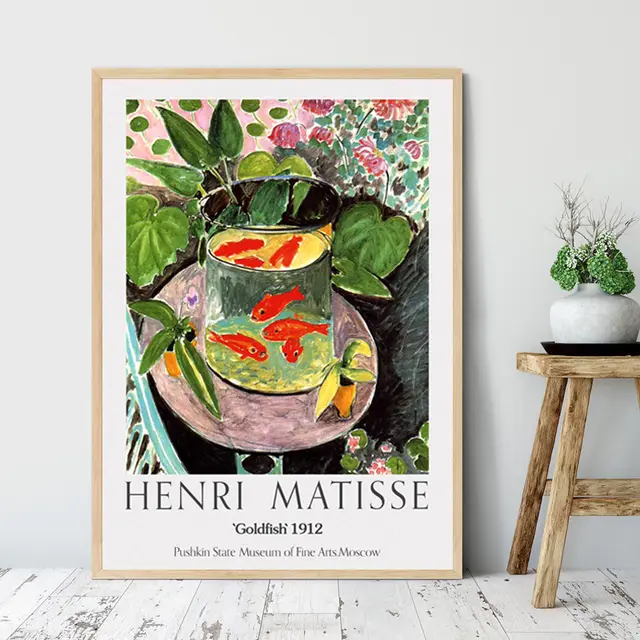 Goldfish Oil Painting Henry Matisse Decorative Painting Core Explosive Canvas Painting Core Living Room Decoration Painting - Shop at LoveMi