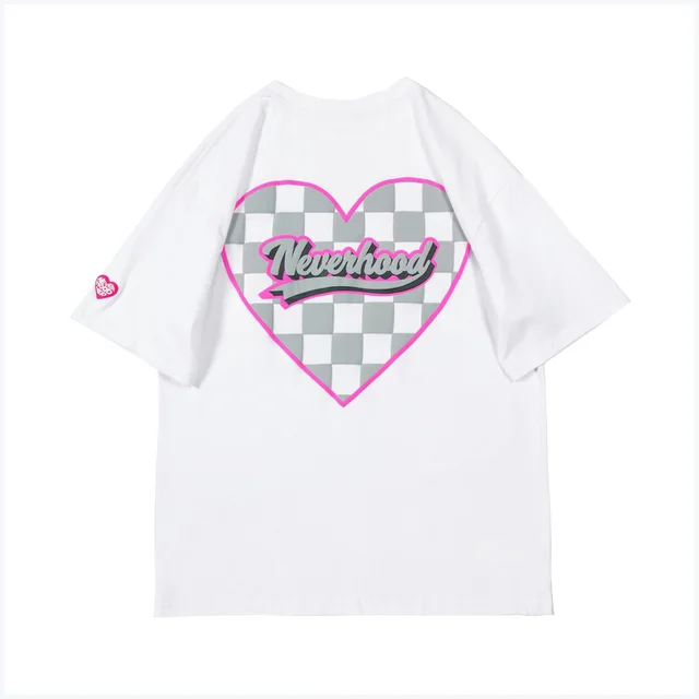 Simple Love Plaid Print Short Sleeve White - Shop at LoveMi