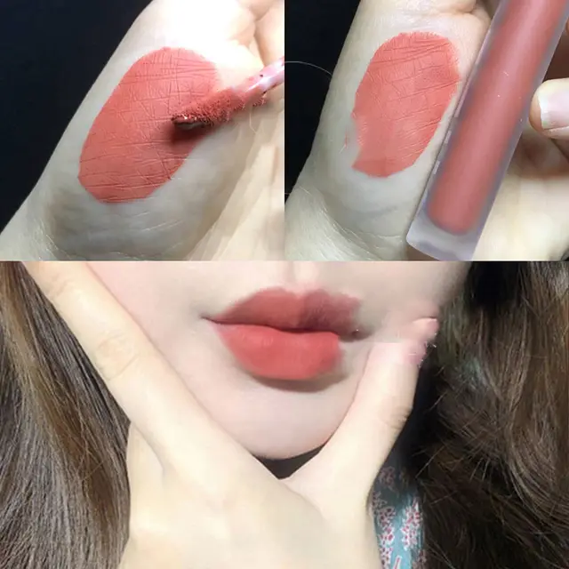 Milk Tea Color Lip Glaze Female Student Velvet Matte Matte France Milk Tea Color - Shop at LoveMi