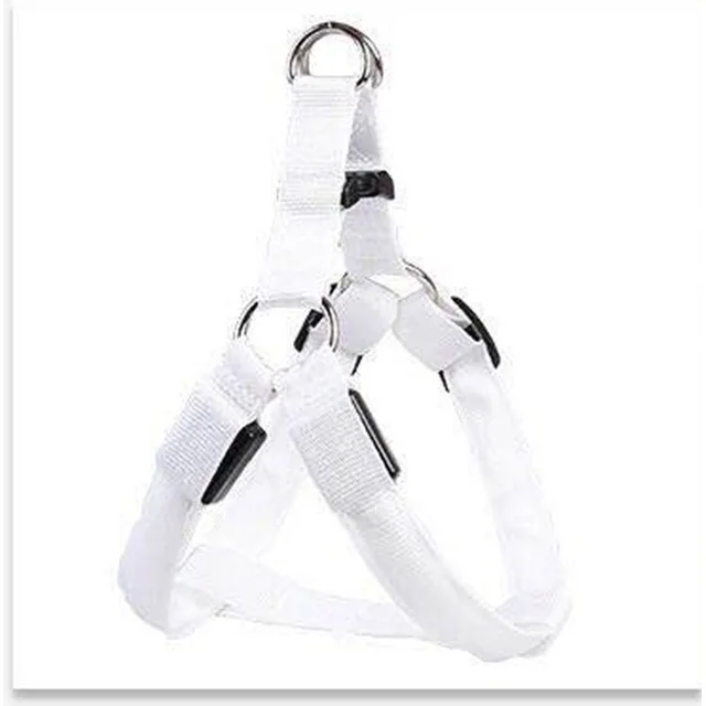 Dog Leashing Vest With Led Illuminated Chest Back White Charging Batteries - Shop at LoveMi