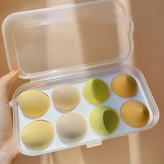Do Not Eat Powder Beauty Egg Wet And Dry Puff Puff Sponge Soft Giant Makeup Egg With Storage Box Yellow - Shop at LoveMi